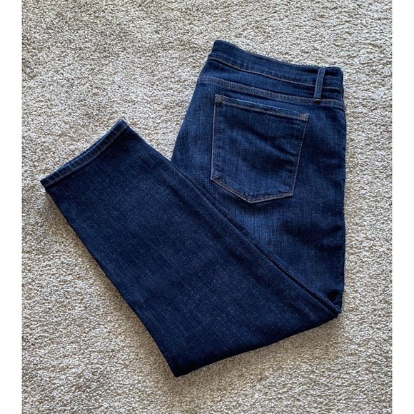FRAME Le Garcon Crop Comfort Stretch Blue Jean Plus Size 33 - Picture 9 of 9